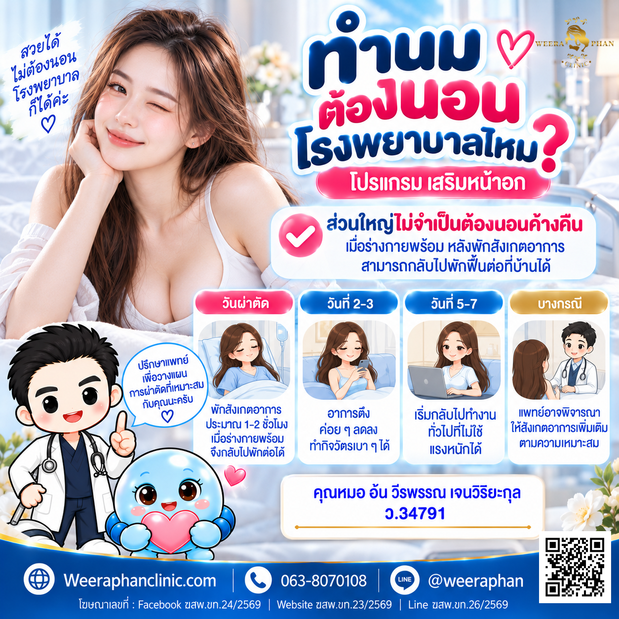ทำนม ต้องนอนโรงพยาบาลไหม ทำนม ต้องนอนโรงพยาบาลไหม