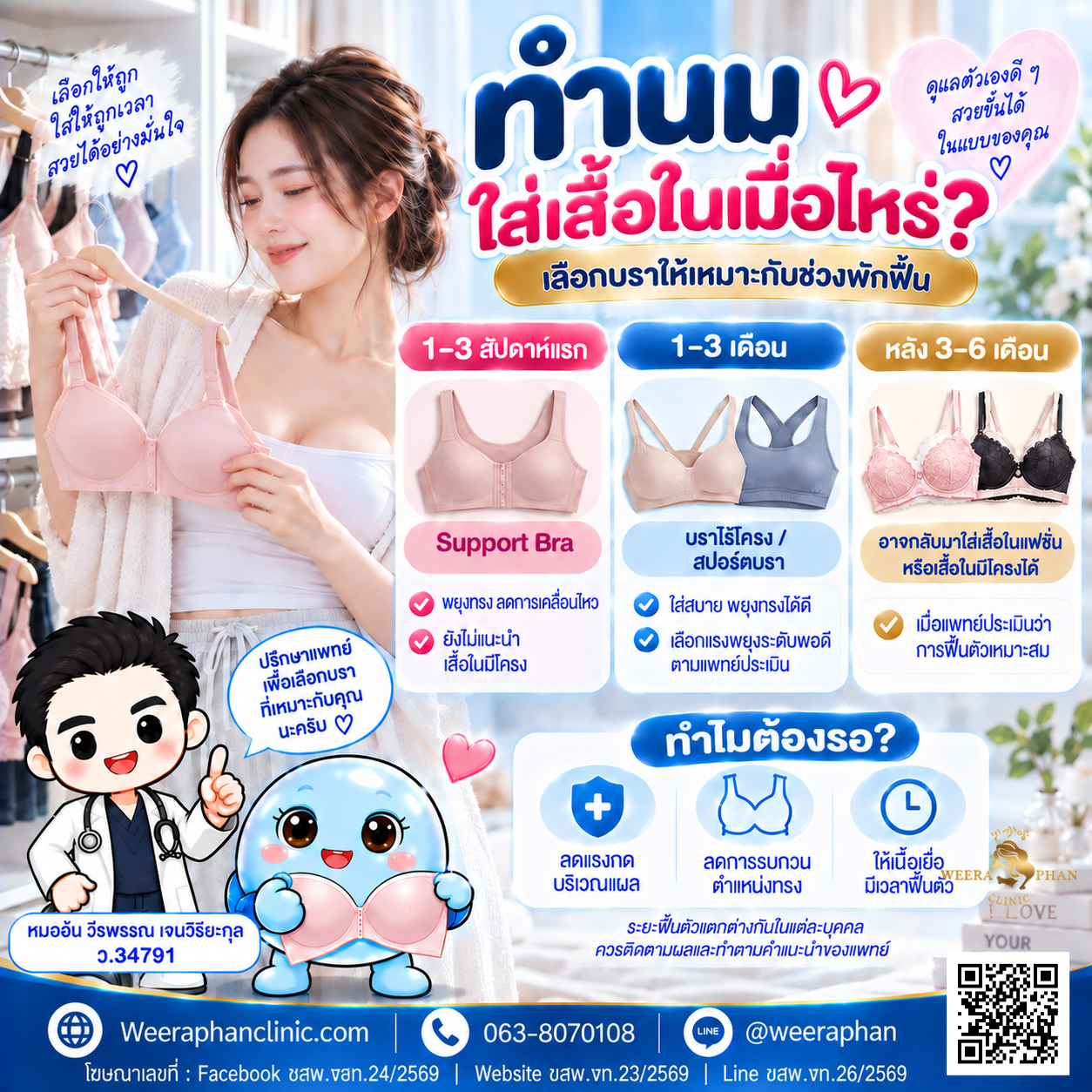 ทำนม ใส่เสื้อในเมื่อไหร่ ทำนม ใส่เสื้อในเมื่อไหร่