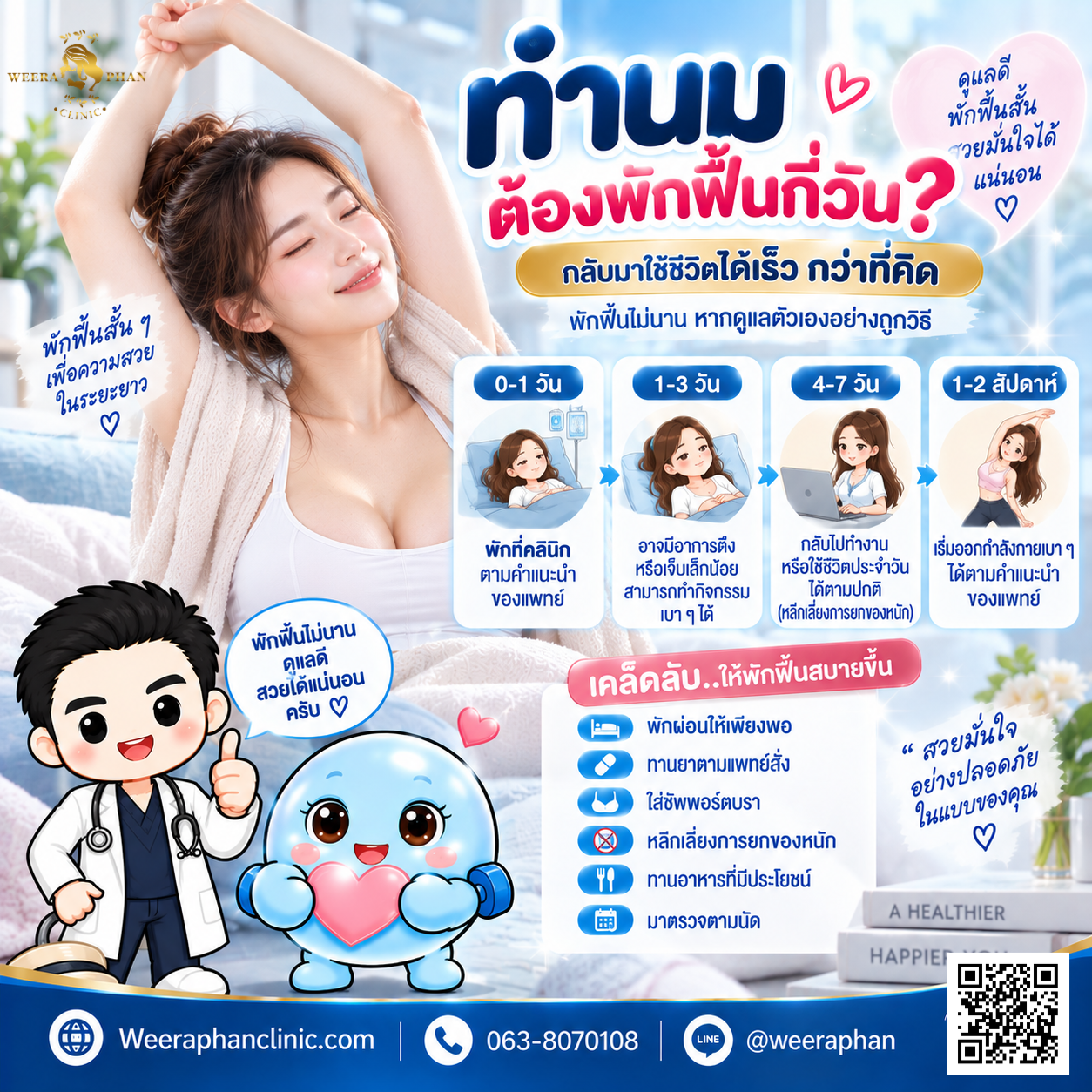 ทำนม ต้องพักฟื้นกี่วัน ทำนม ต้องพักฟื้นกี่วัน